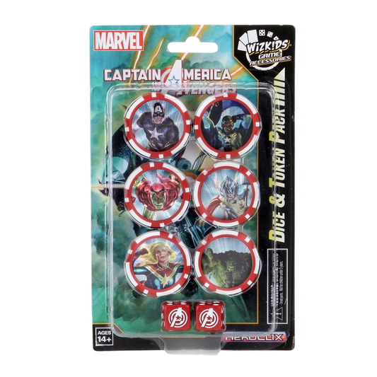 Marvel HeroClix: Captain America and the Avengers Dice & Token Pack (Prepainted)