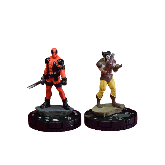 Marvel HeroClix: Deadpool Weapon X Play at Home Kit Wolverine and Deadpool (Prepainted)