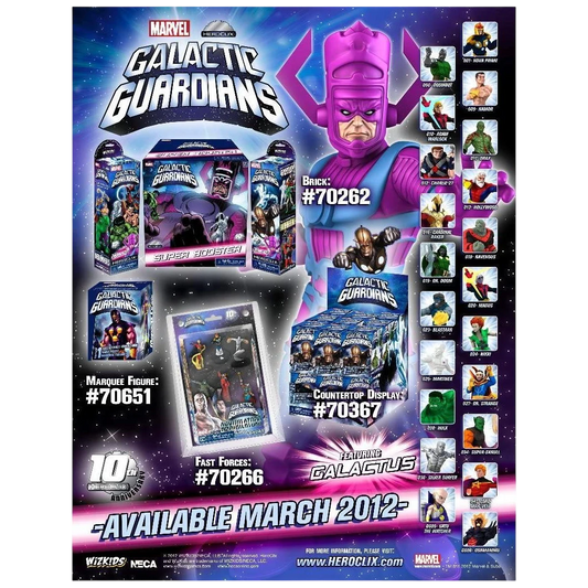 Marvel HeroClix: Galactic Guardians Countertop Display (Prepainted)
