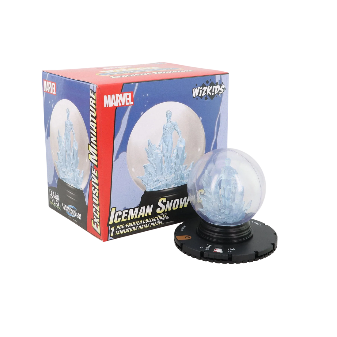 Marvel HeroClix: Iceman Snow Globe (Custom Painted)