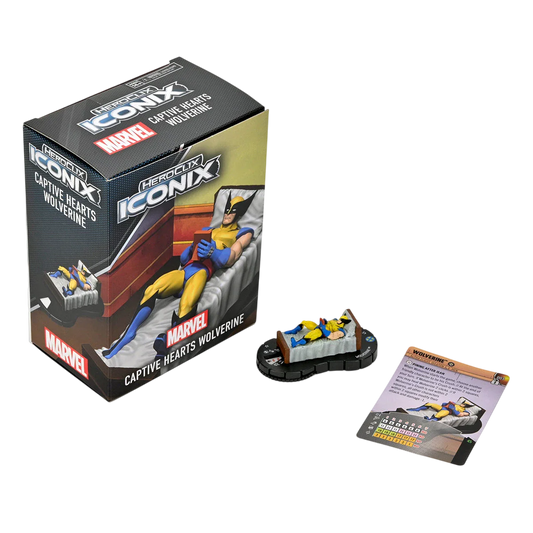 Marvel HeroClix Iconix: Captive Hearts Wolverine (Custom Painted)