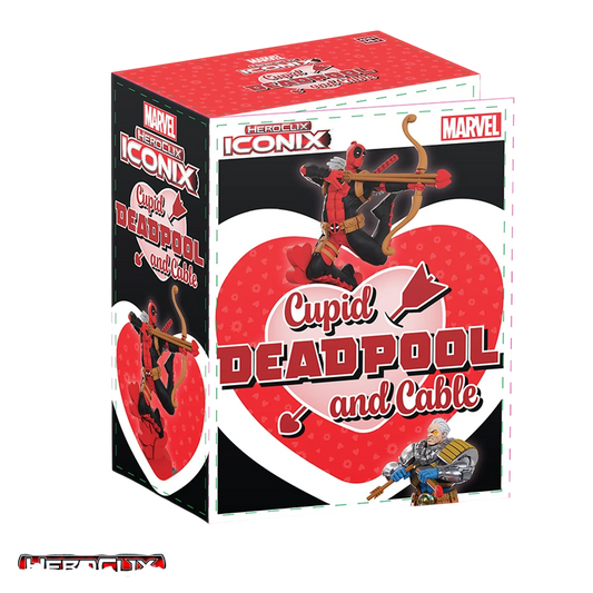 Marvel HeroClix Iconix: Cupid Deadpool and Cable (New in Box)