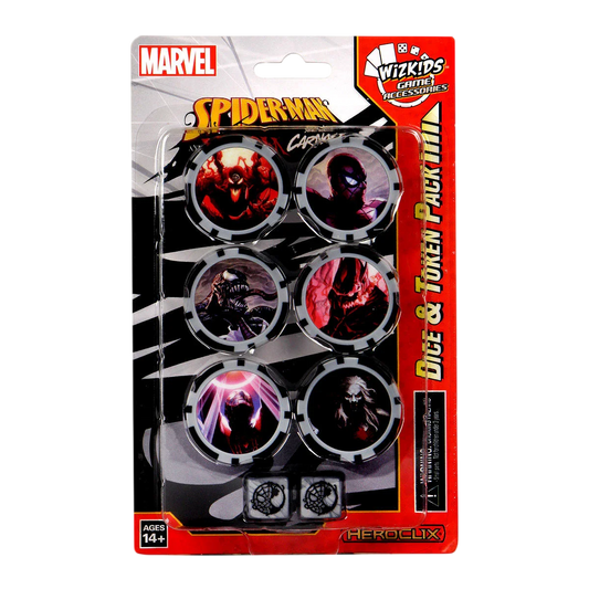 Marvel HeroClix: Spider-Man and Venom Absolute Carnage Dice & Token Pack (New in Box)