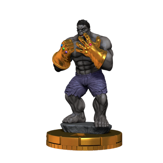Marvel HeroClix: Ultimate Hulk (Custom Painted) (Assembled)