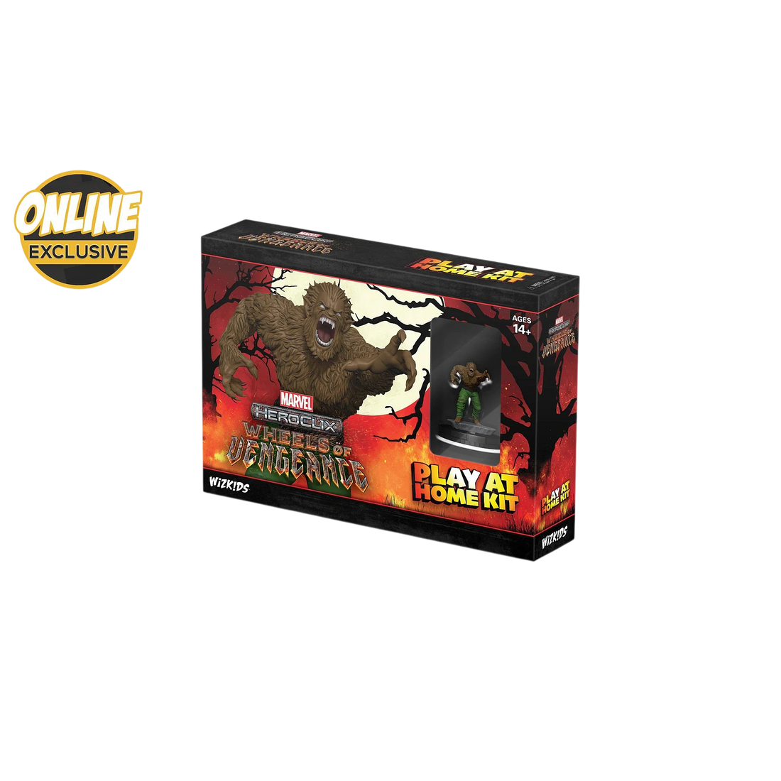 Marvel HeroClix: Wheels of Vengeance Play at Home Kit Werewolf by Night (Online Exclusive) (Custom Painted)