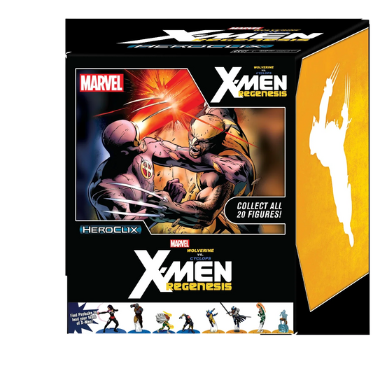Marvel HeroClix: Wolverine vs. Cyclops: X-Men Regenesis Storyline Organized Play Countertop Display (Custom Painted)