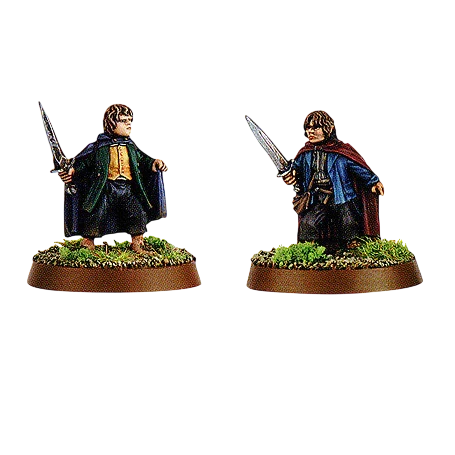 Merry & Pippin (Fellowship) (Custom Painted) (Assembled)