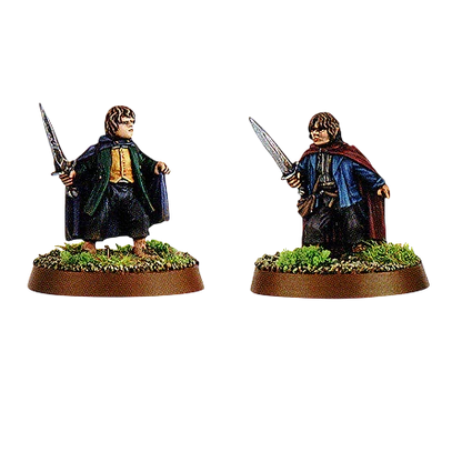 Merry & Pippin (Weathertop) (Unpainted) (Assembled)