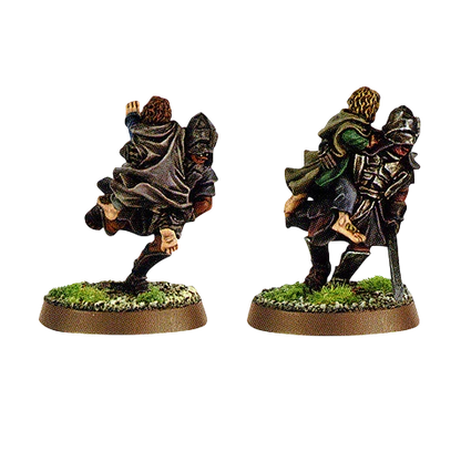 Merry, Pippin & Uruk-hai (Amon Hen) (Custom Painted) (Assembled)