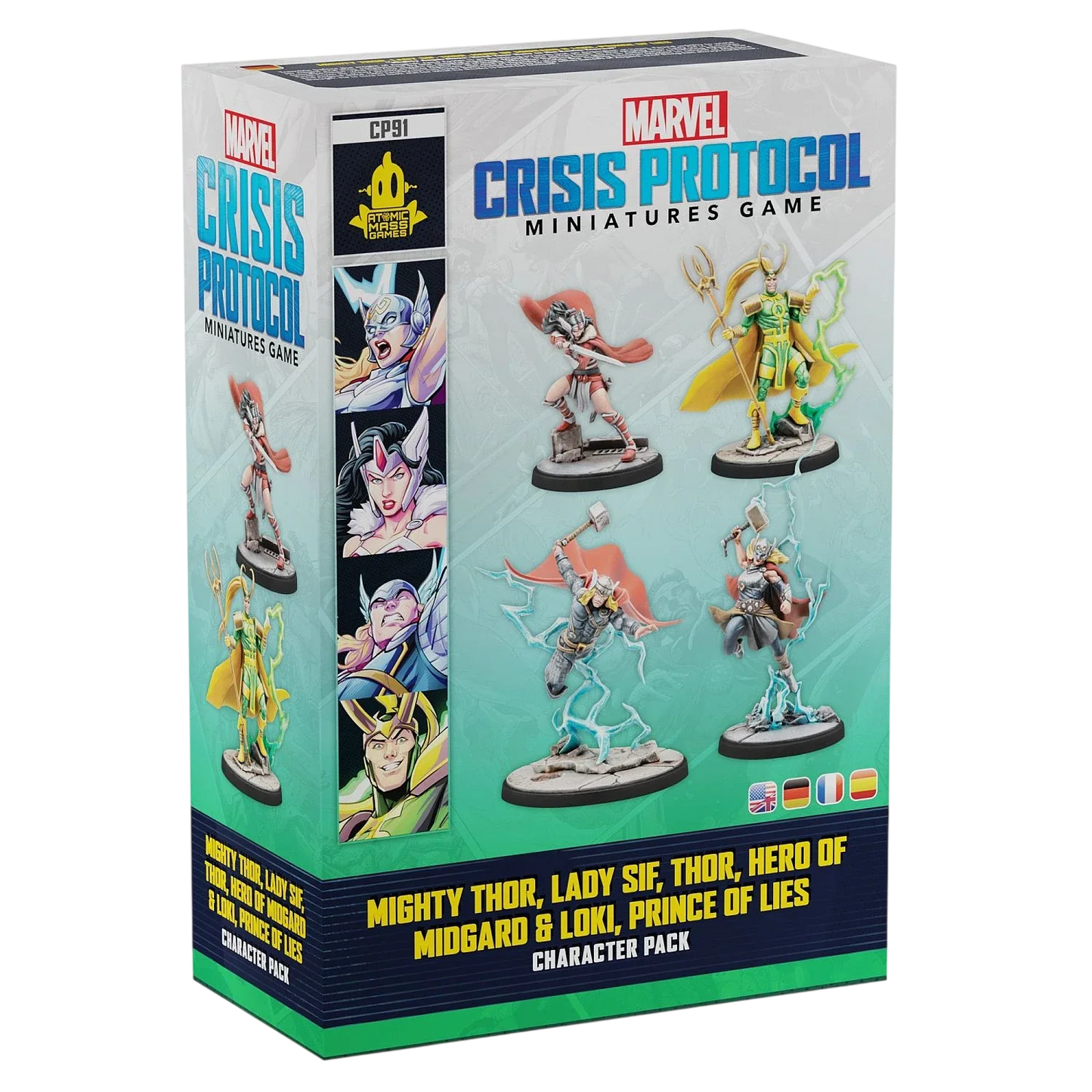 Mighty Thor, Lady Sif, Thor, Hero of Midgard & Loki, Prince of Lies (New on Sprue)