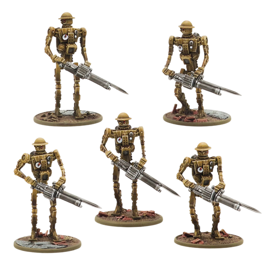 Mk I Automated Infantry Squad with MMG (Unpainted) (Assembled)