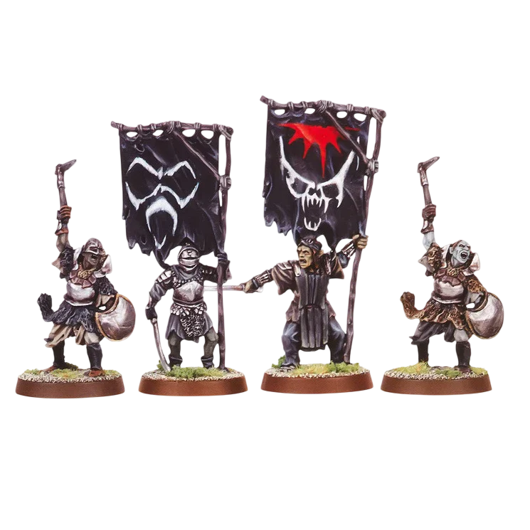 Mordor Orcs Command (Custom Painted) (Assembled)