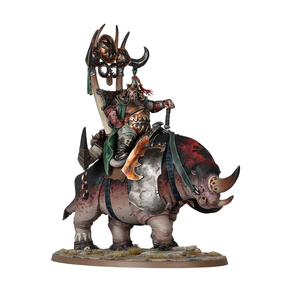 Morga the Mighty - Overtyrant / Tyrant on Glutthorn (Unpainted) (Assembled)