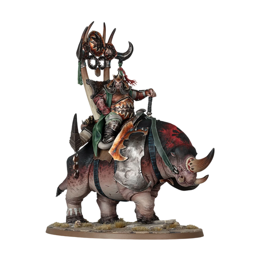 Morga the Mighty - Overtyrant / Tyrant on Glutthorn (Unpainted) (Assembled)
