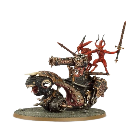 Daemons Of Khorne Skull Cannon/Rendmaster, Herald of Khorne on Blood Throne (New on Sprue)