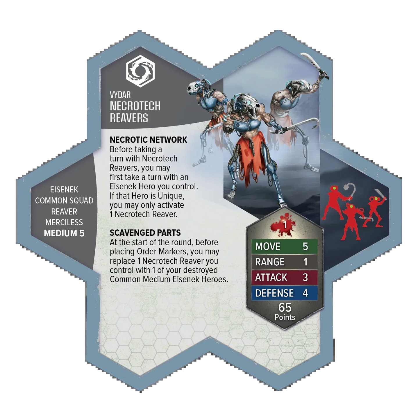 Upgraded Necrotech Reavers Army Expansion (Prepainted) (New in Box)