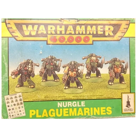 Nurgle Plague Marines (1996) (Custom Painted) (Assembled)