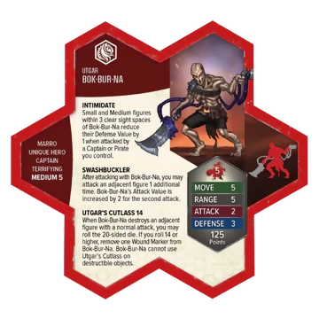 Bok-Bur-Na Custom Painted Miniature's Army Card From Heroscape Age of Annihilation Battle Box: Battle for the Wellspring on Wargame Trader