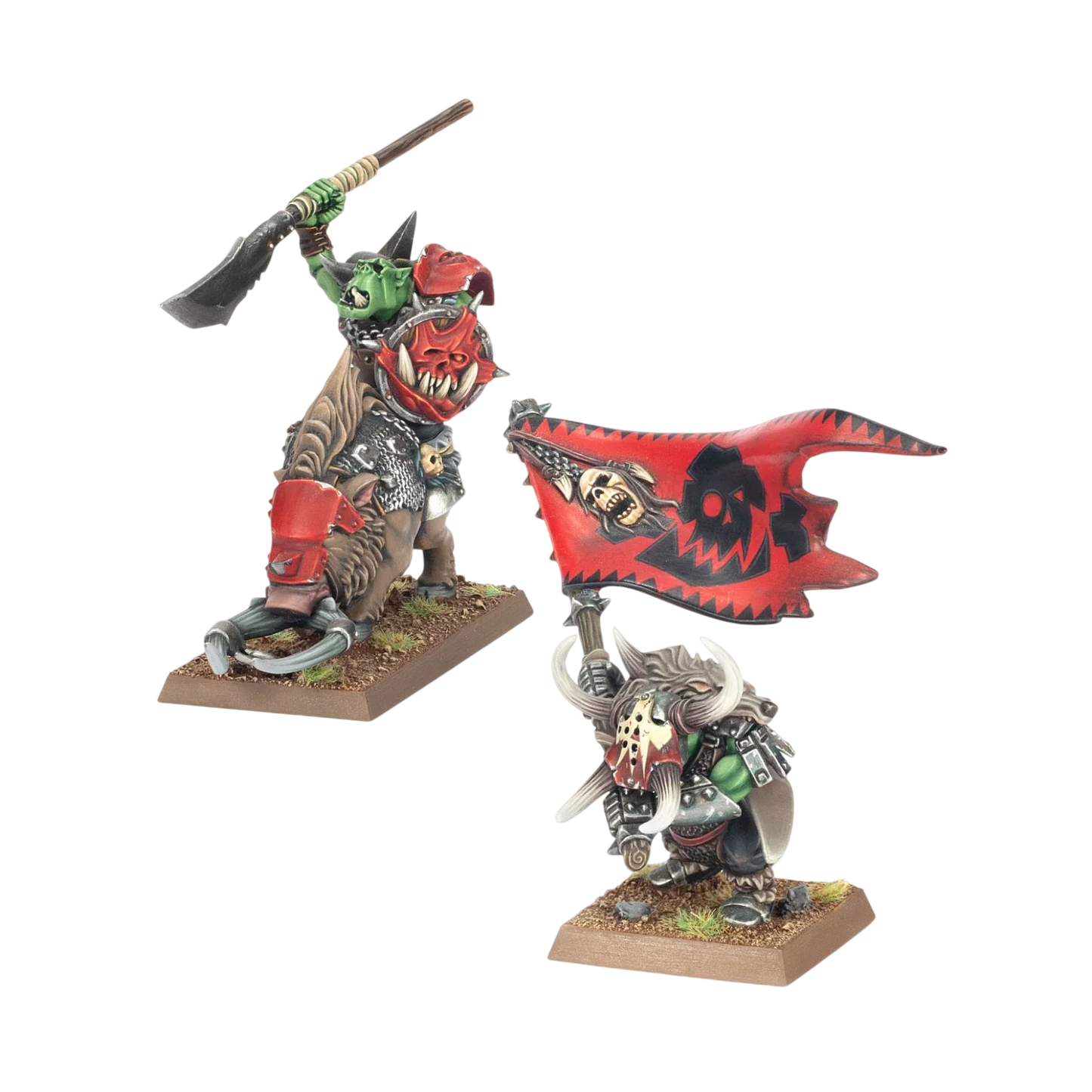 Orc Bosses (Unpainted) (Assembled)
