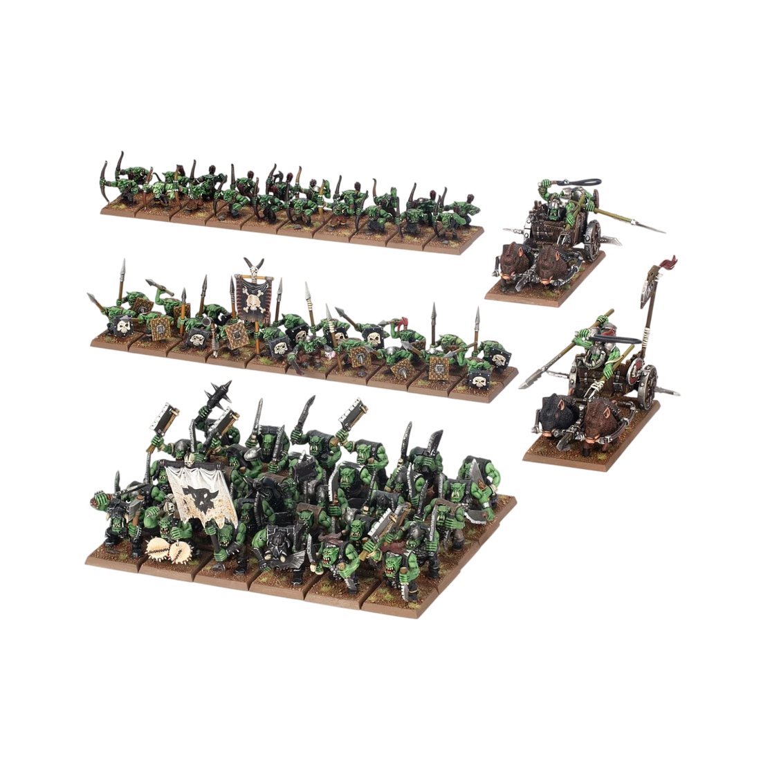 Orc & Goblin Tribes Battalion (Custom Painted) (Assembled)