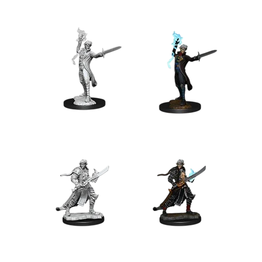 Pathfinder Battles Deep Cuts: Male Elf Magus (Magic User) (Unpainted)