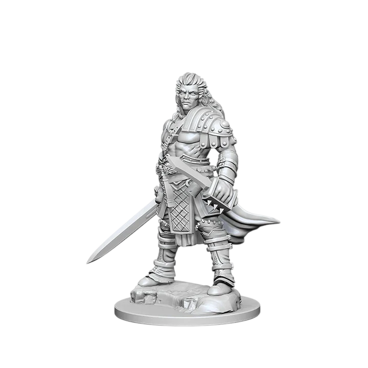 Pathfinder Battles Deep Cuts: Human Male Fighter (Custom Painted)