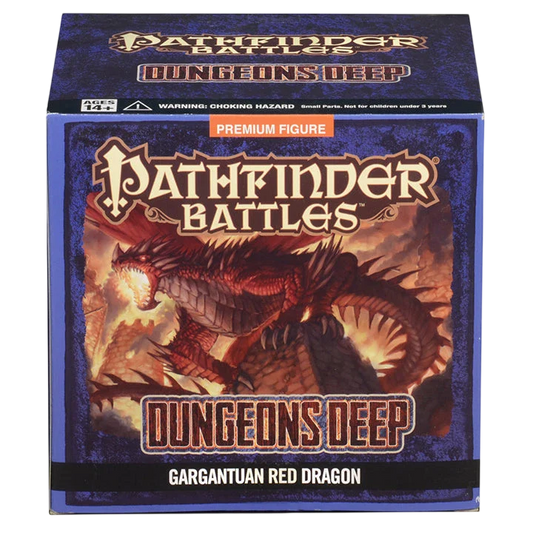 Pathfinder Battles: Dungeons Deep: Gargantuan Red Dragon (Prepainted)