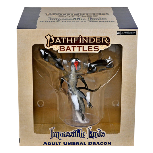Pathfinder Battles: Impossible Lands: Adult Umbral Dragon Boxed Figure (Custom Painted)