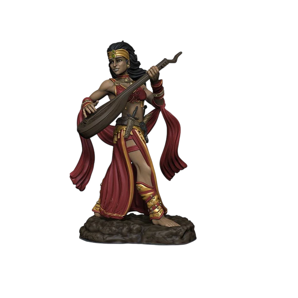 Pathfinder Battles: Premium Painted Figure: Human Bard Female (Custom Painted)
