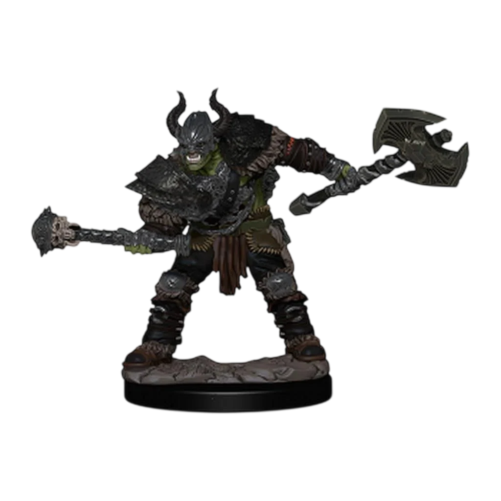 Pathfinder Battles: Premium Painted Figure: Half-Orc Barbarian Male (Prepainted) (New in Box)