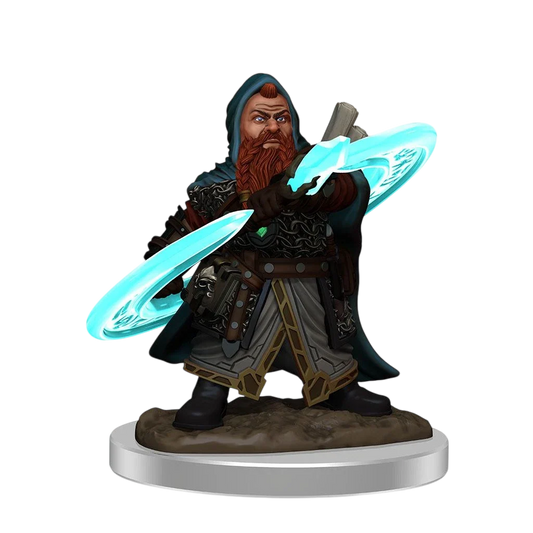 Pathfinder Battles: Premium Painted Figure: Male Dwarf Sorcerer (Prepainted)