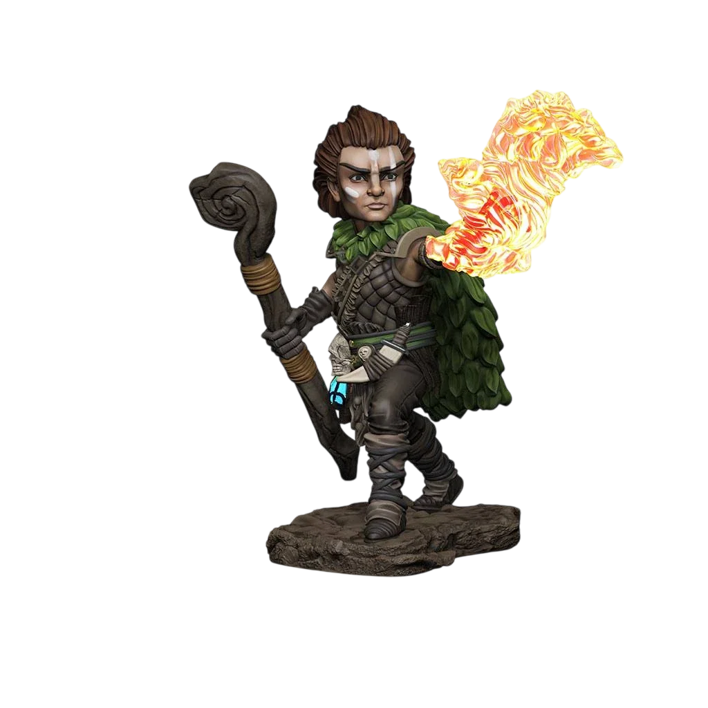 Pathfinder Battles: Premium Painted Figure: Male Gnome Druid (Custom Painted)