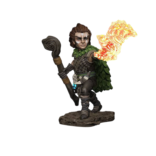Pathfinder Battles: Premium Painted Figure: Male Gnome Druid (Prepainted)