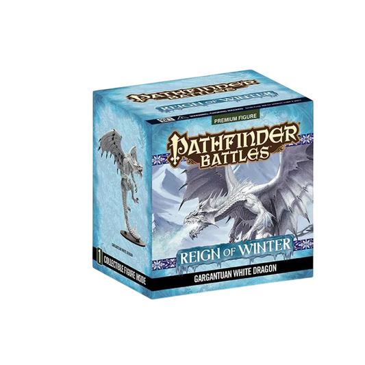 Pathfinder Battles: Reign of Winter: Gargantuan White Dragon (Custom Painted)