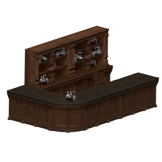 Pathfinder Battles: Rusty Dragon Inn: Rusty Dragon Bar (Prepainted)