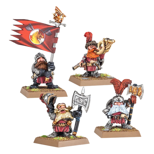 Prince Ulther's Dragon Company Command (New on Sprue)