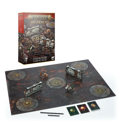Warhammer Age of Sigmar: Spearhead - Fire & Jade Gaming Pack (New in Box)