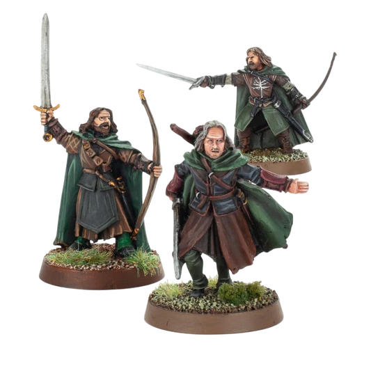 Ranger Captains: Faramir™, Madril & Damrod (Unpainted) (Assembled)