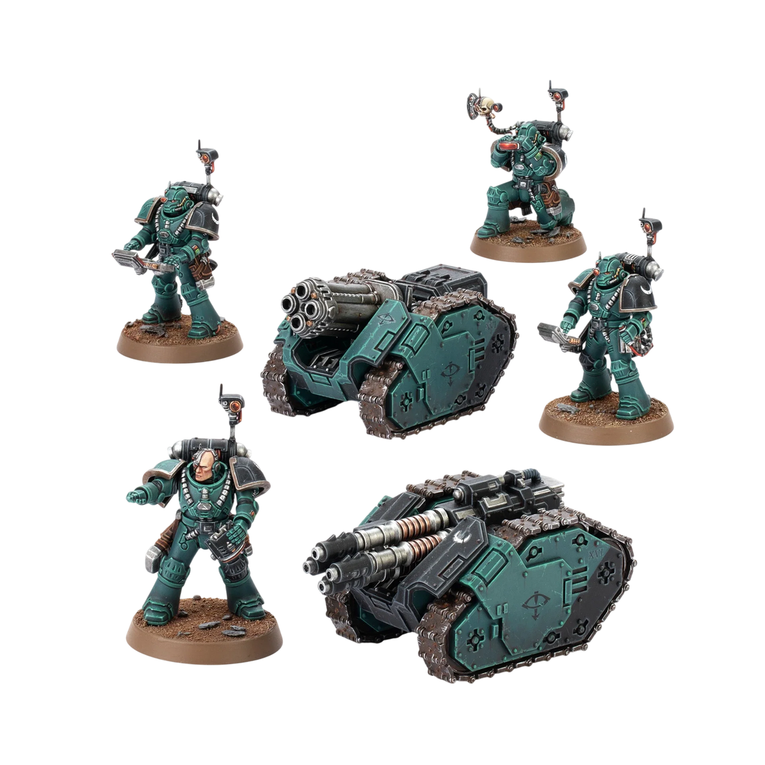 Rapier Laser Destroyer and Quad Launcher Battery (Unpainted) (Assembled)