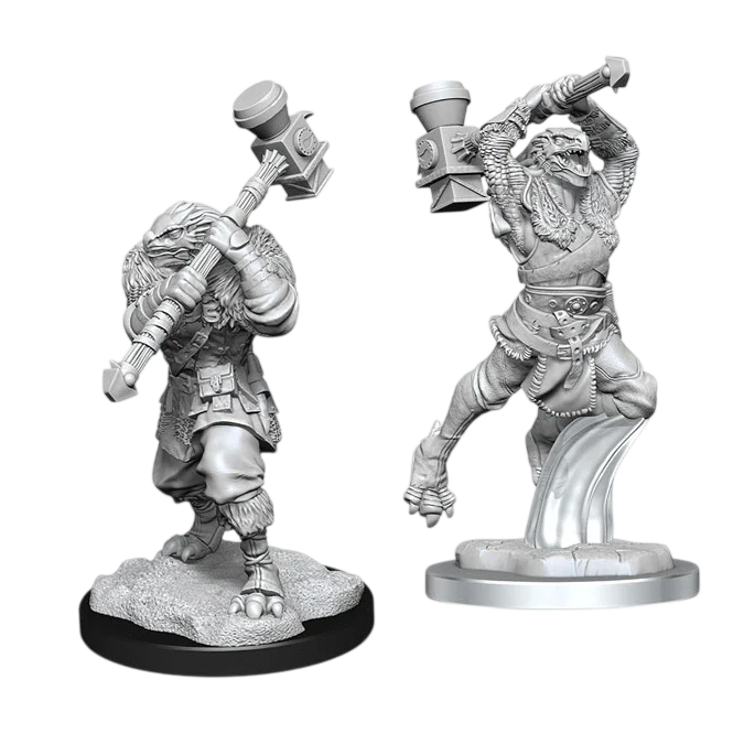 Ravenite Half-Dragon Barbarian Female (Unpainted)