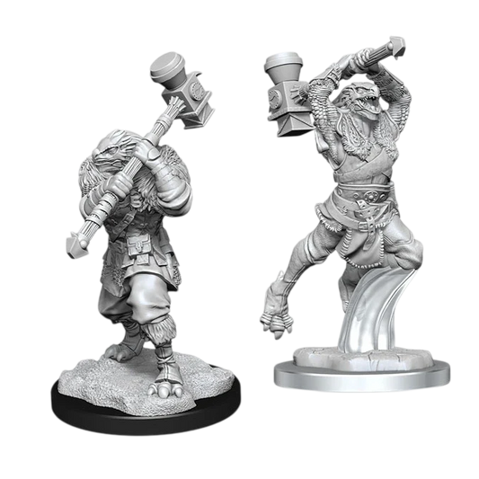 Ravenite Half-Dragon Barbarian Female (Custom Painted)