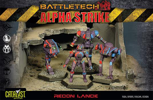 Alpha Strike: Recon Lance Pack (Unpainted) (Assembled)