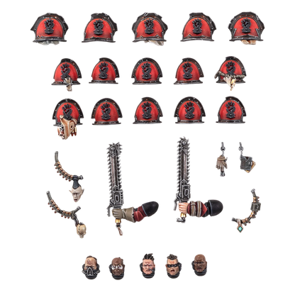 Red Corsairs Upgrades and Transfers (Custom Painted) (Assembled)