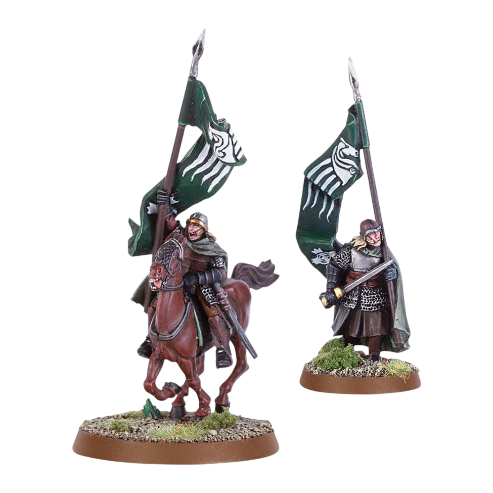 Rohan Banner Bearer Foot and Mounted (Custom Painted) (Assembled)
