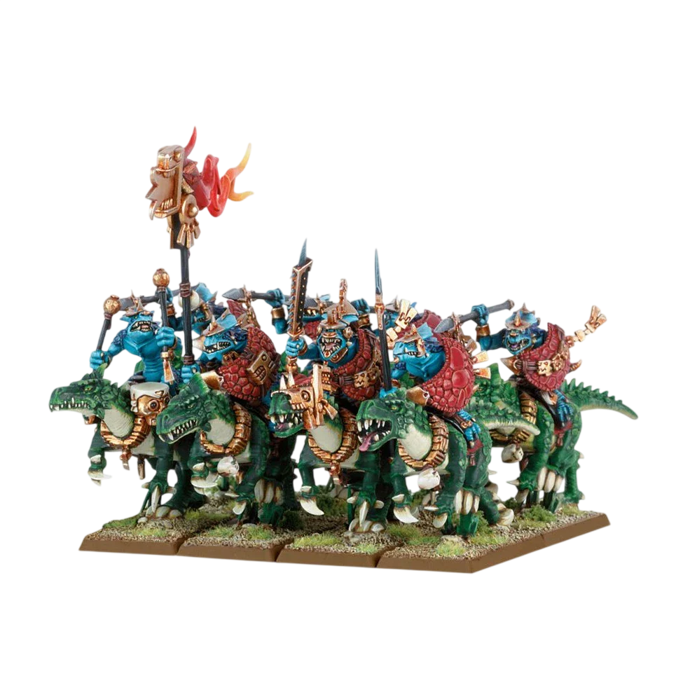 Saurus Cavalry (Unpainted) (Assembled)