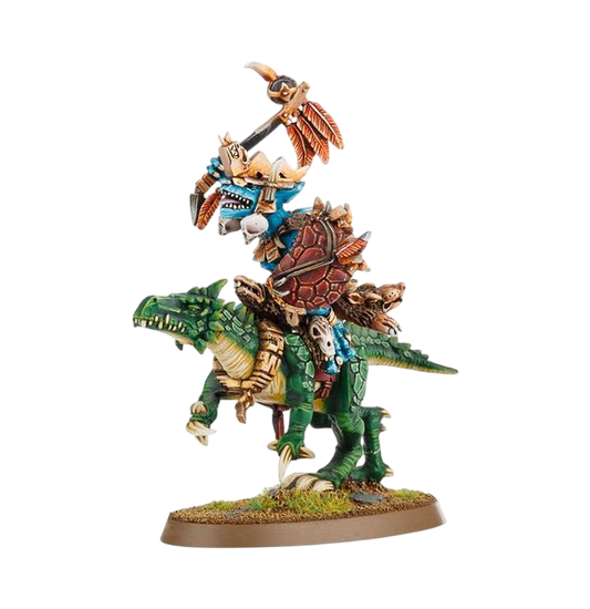 Saurus Scar-Veteran on Cold One (Unpainted) (Assembled)