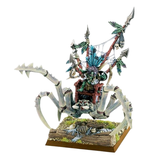 Scuttleboss on Gigantic Spider (Unpainted) (Assembled)