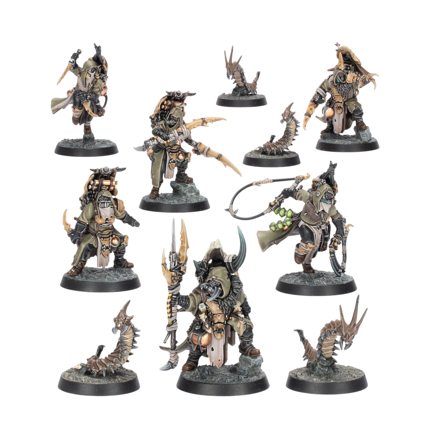 Sha'dar Hunters and Arthromite Spinewyrms (Unpainted) (Assembled)