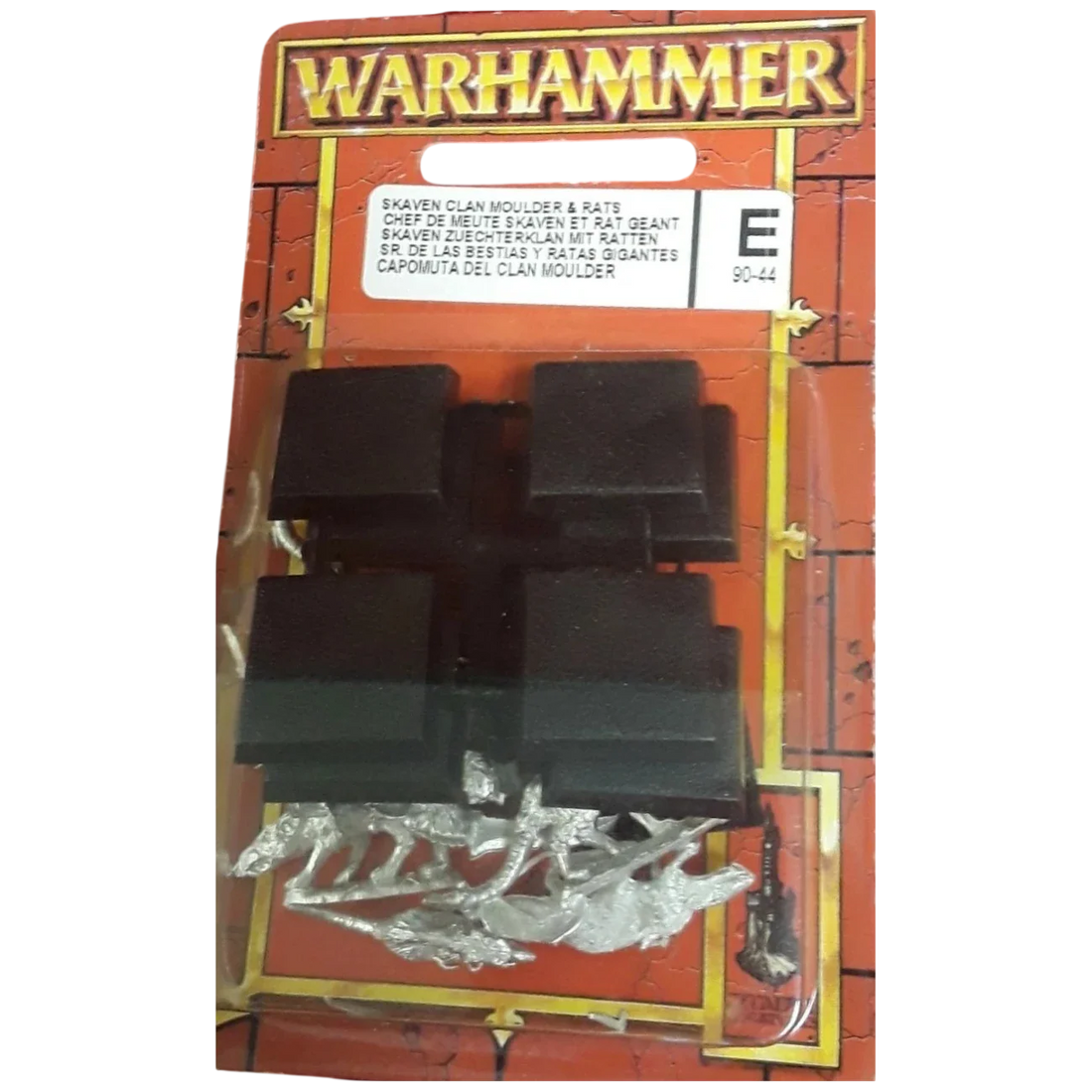 Skaven Clan Moulder & Rats (Unpainted) (Assembled)