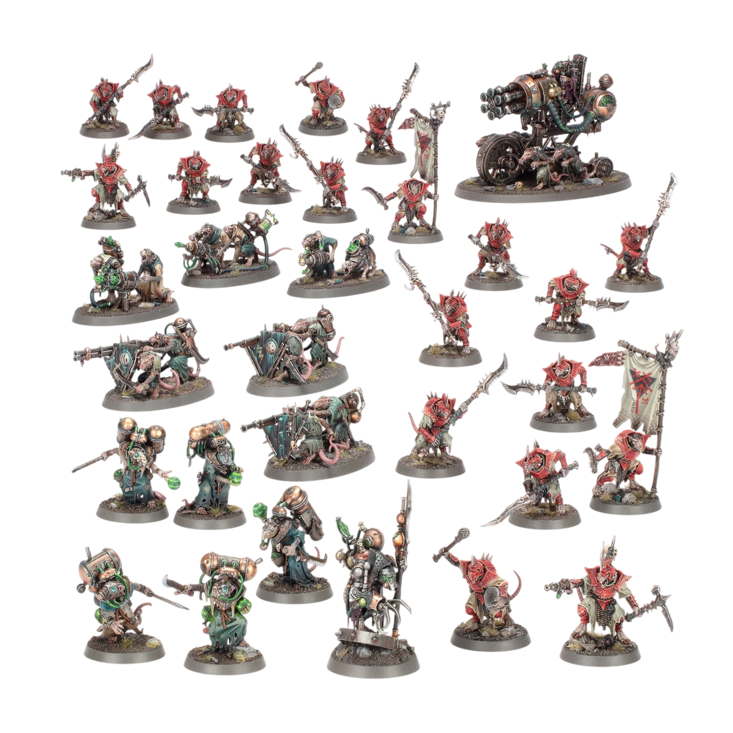 Skaven: Skryre Warpswarm (Custom Painted) (Assembled)